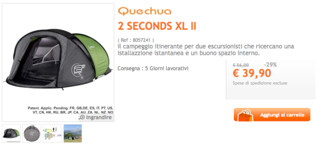 Tienda de campaña Quechua 2 SECONDS XL II en Decathlon Italia